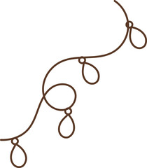 Groovy Christmas Outline Decoration
