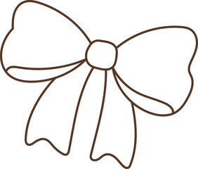 Groovy Christmas Outline ribbow