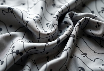 Obraz premium black and white scarf
