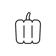 Paprika outline icons, minimalist vector illustration ,simple transparent graphic element .Isolated on white background