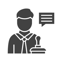 Entrepreneurship Glyph illustration