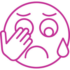 Obraz premium Embarrassed Vector Icon Design