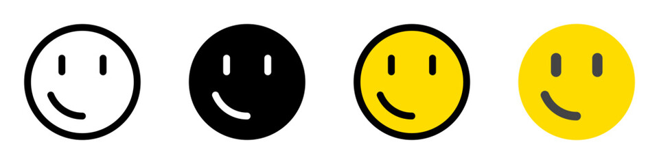Editable slight smile face vector icon. Part of a big icon set family. Perfect for web and app interfaces, presentations, infographics, etc