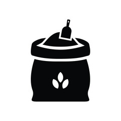 Sack of flour flat vector icon design