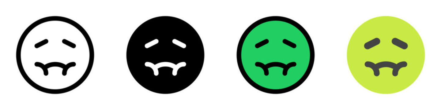 Editable sick, nauseous face vector icon. Part of a big icon set family. Perfect for web and app interfaces, presentations, infographics, etc