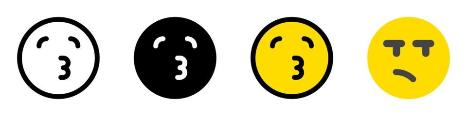 Editable in love, kissy face vector icon. Part of a big icon set family. Perfect for web and app interfaces, presentations, infographics, etc