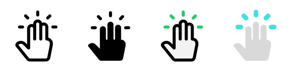 Editable three fingers tap vector icon. Part of a big icon set family. Perfect for web and app interfaces, presentations, infographics, etc