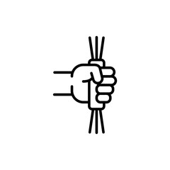 Pasta outline icons, minimalist vector illustration ,simple transparent graphic element .Isolated on white background