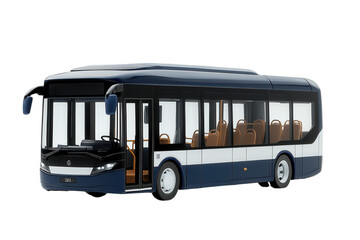 Modern City Bus on Low Floor Design with Large Windows