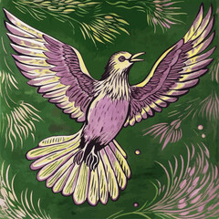 bird on a branch of tree