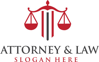 Attorney and law logo design editable vector file