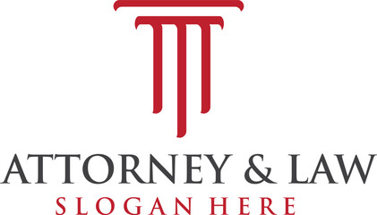 Attorney and law logo design editable vector file