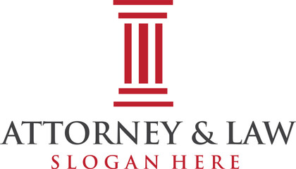 Attorney and law logo design editable vector file