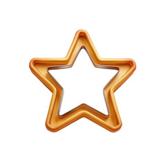 Obraz premium Christmas cookie cutter, holiday baking, png isolated on an empty background