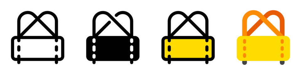 Editable duffel bag, gym bag vector icon. Part of a big icon set family. Perfect for web and app interfaces, presentations, infographics, etc