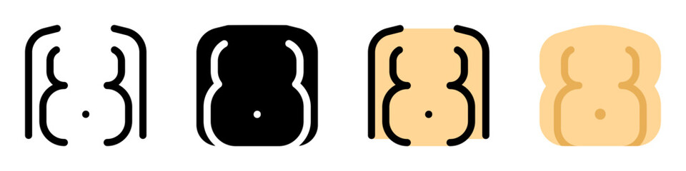 Editable overweight body vector icon. Part of a big icon set family. Perfect for web and app interfaces, presentations, infographics, etc