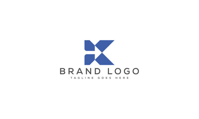 letter K logo design vector template design for brand.