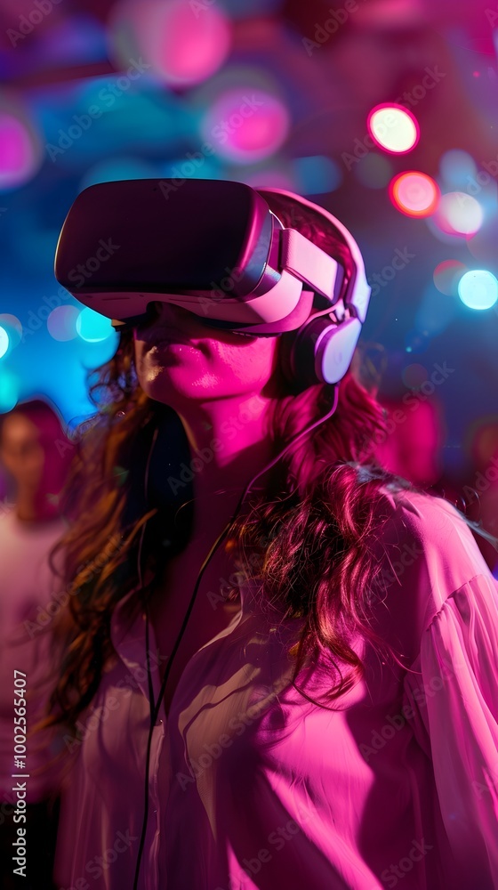 Aufkleber event coordinators using vr headsets to create immersive experiences and tours for event planning