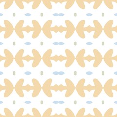 Naklejka premium Seamless abstract pattern with pastel shapes on white background