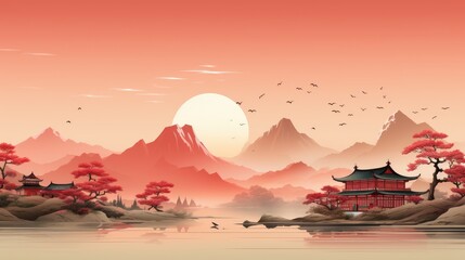 Fototapeta premium chinese new year HD 8K wallpaper Stock Photographic Image