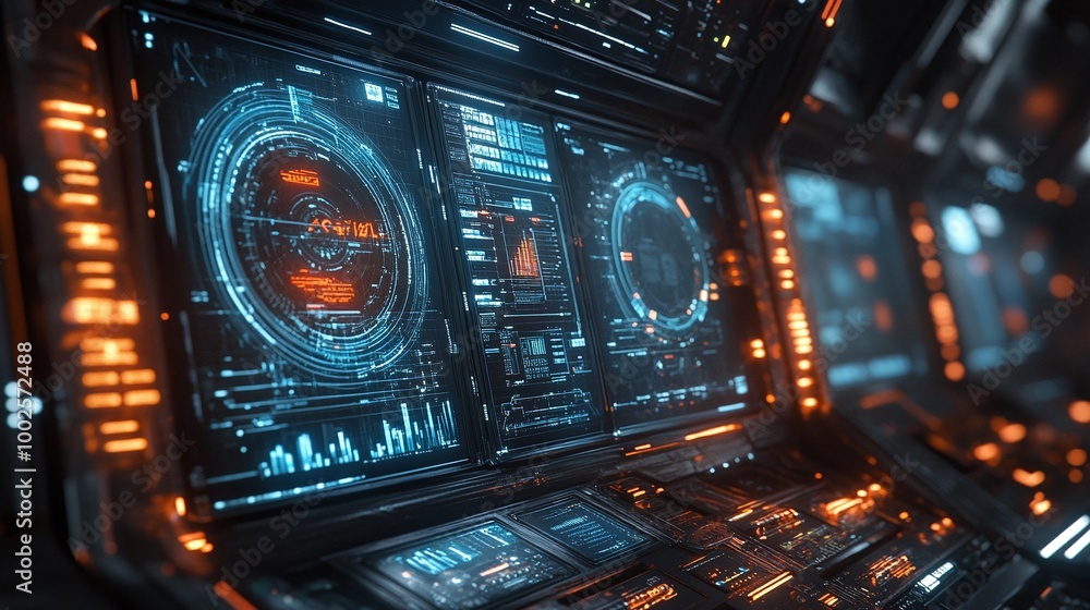 Poster digital futuristic technology background with modern cyber design, highlighting tech innovation, vir