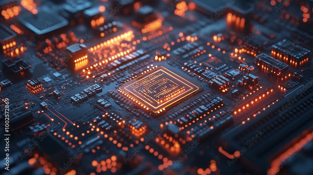 Poster digital futuristic technology background with modern cyber design, highlighting tech innovation, vir
