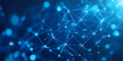 Fototapeta premium Network Connectivity Tech Abstract