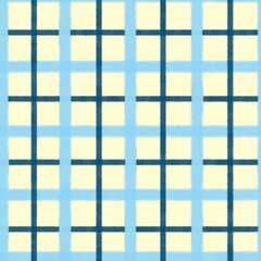 Background Texture Wallpaper Seamless Gingham Rectangle Grid Line Yellow Blue Bright Light Line Art Illustration