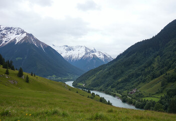swiss mountains landscape