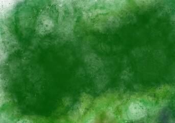 Abstract Green Watercolour Texture Background