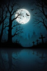 Fototapeta premium halloween night background