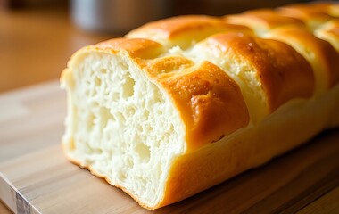 Culinary Tradition of France: A Cut-Out Baguette on a White Background - Celebrating Groceries, Freshness, and Healthy Eating with this Iconic Wholegrain Loaf