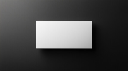Elevated Blank White Card on Dark Textured Background Minimalist Design