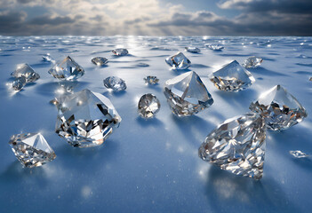 diamonds on ice