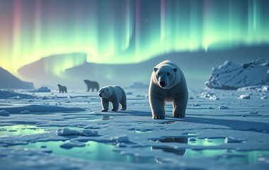 polar bear in the region