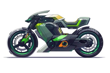 Obraz premium Sport bike wrap design vector. ready print concept for vinyl wrap and motorcycle decal