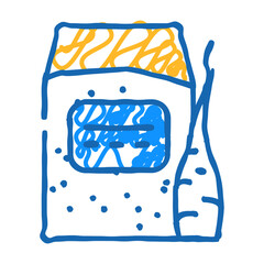 arrowroot agricultural plant gluten free doodle icon sketch vector. arrowroot agricultural plant gluten free sign. isolated symbol illustration