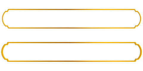 Obraz premium Aesthetic gold metallic text frames