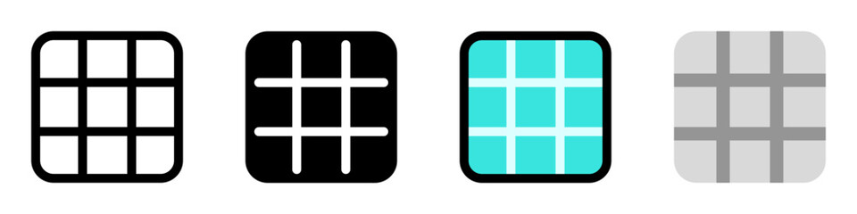 Editable 3x3 grid vector icon. Part of a big icon set family. Perfect for web and app interfaces, presentations, infographics, etc