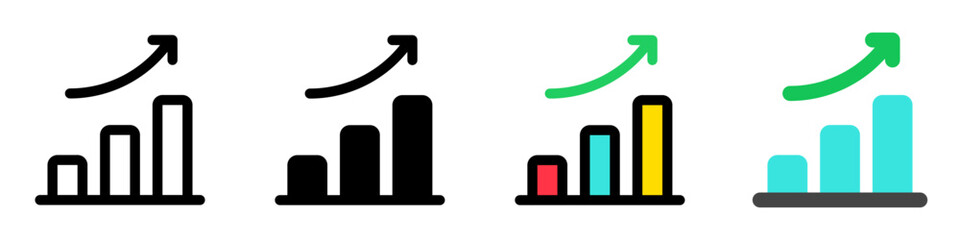 Editable bar chart, investment profit vector icon. Part of a big icon set family. Perfect for web and app interfaces, presentations, infographics, etc