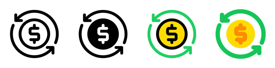 Editable cashflow vector icon. Part of a big icon set family. Perfect for web and app interfaces, presentations, infographics, etc