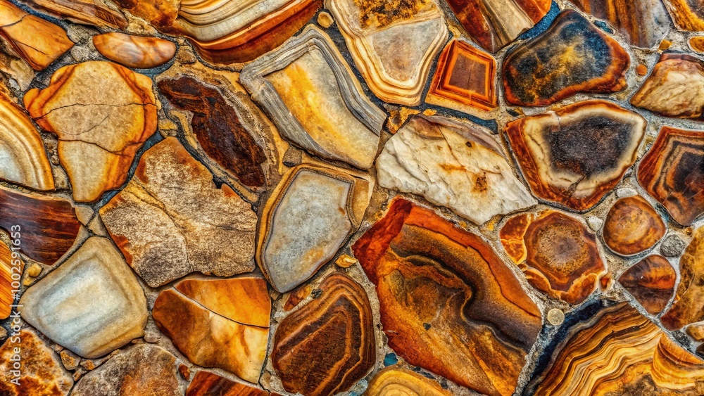 Poster intricate abstract stone texture with unique patterns and earthy hues for creative backgrounds