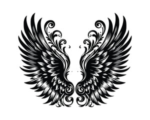 Obraz premium Ornate Wings: Symbol of Freedom & Power