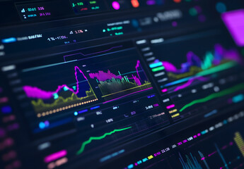 Obraz premium Data and Financial Charts