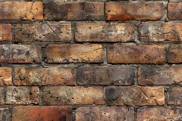 Obraz premium Photo of Old brown brick wall. Background texture for backdrops or mapping