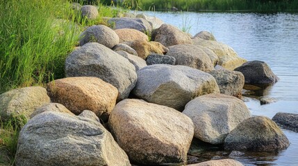  Big boulders and stones that are frequently utilized as breakwaters