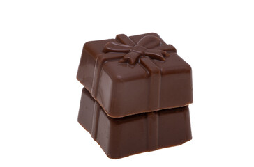 chocolate candies isolated