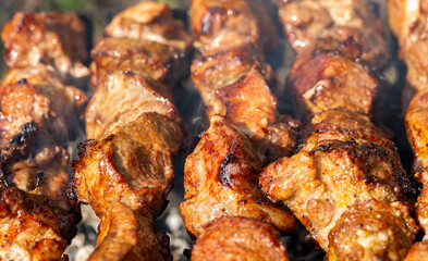 meat being grilled