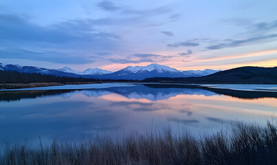 Obraz premium Stunning Nature Landscapes: Mountains, Forests, Oceans, and Serene Vistas.