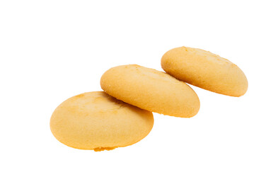lemon cream cookies isolated